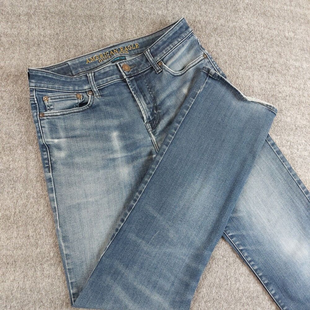 American Eagle Extreme Flex Original Boot Jeans Men's 30x34 (Fit30x31.5) Blue